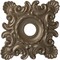 Ekena Millwork Crawley Ceiling Medallion (Canopies up to 6 3/4"), 18"W x 18"H x 3 1/4"ID x 1 1/2"P, Warm Silver CM18CRWSS - alternate 1